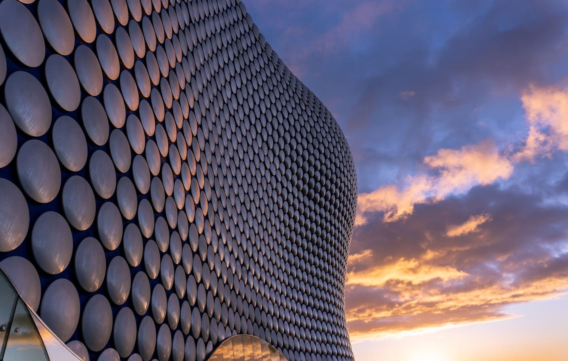 A building that has a lot of circles on it